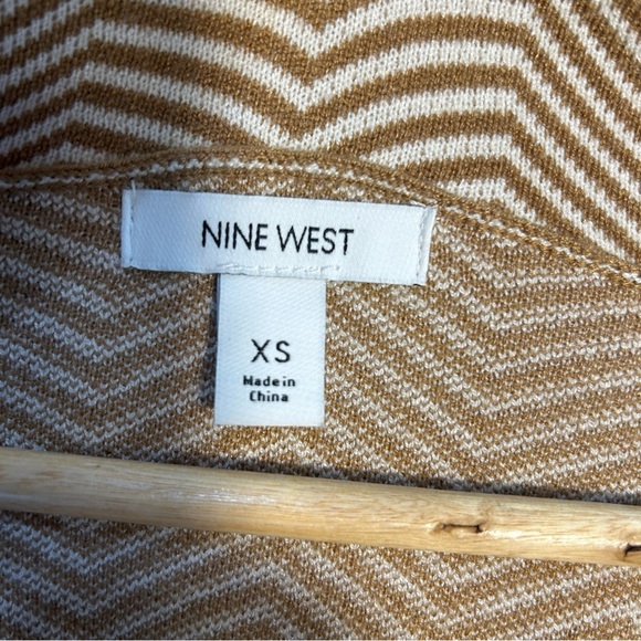 *Nine West Fall/ Winter Zig Zag Coatigan/ Cardigan with Front Pockets* - Picture 12 of 14